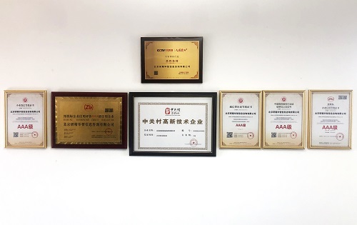 北京研精畢智信息咨詢有限公司榮譽資質
